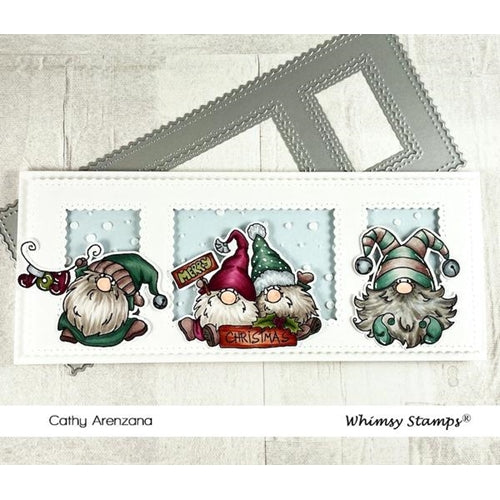 Simon Says Stamp! Whimsy Stamps GNOME FOR CHRISTMAS Clear Stamps C1365