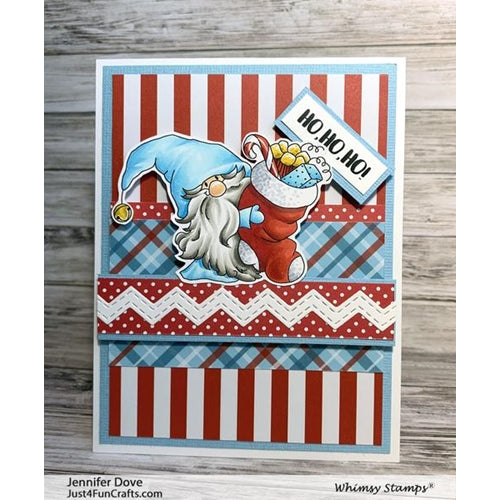Simon Says Stamp! Whimsy Stamps GNOME FOR THE HOLIDAYS Clear Stamps C1366