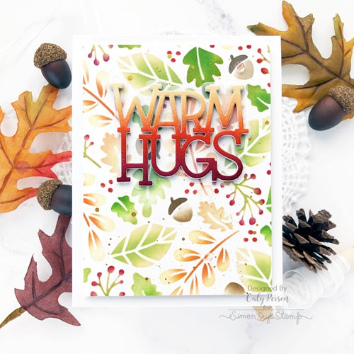 Simon Says Stamp! Simon Says Stamp Stencil FALLING LEAVES LAYERING ssst121490