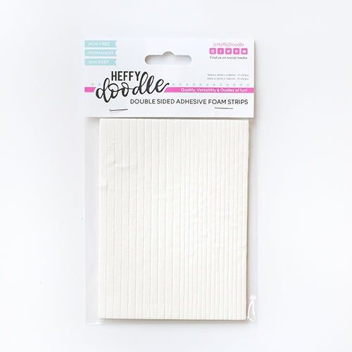 Simon Says Stamp! Heffy Doodle DOUBLE SIDED ADHESIVE FOAM STRIPS 3MM DEEP hfd-dsfs3mm