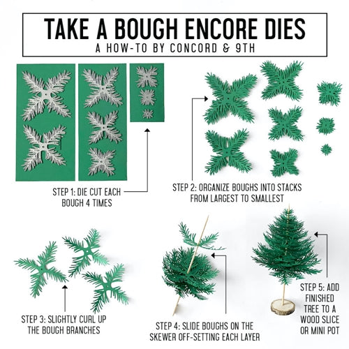 Simon Says Stamp! Concord & 9th TAKE A BOUGH ENCORE Dies 10974