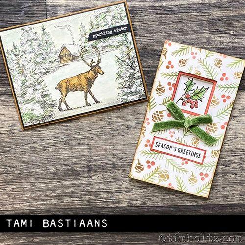 Simon Says Stamp! Tim Holtz Cling Rubber Stamps SKETCH GREENERY CMS429
