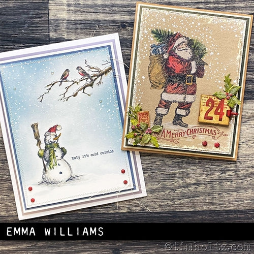 Simon Says Stamp! Tim Holtz Cling Rubber Stamps WINTERSCAPE CMS428