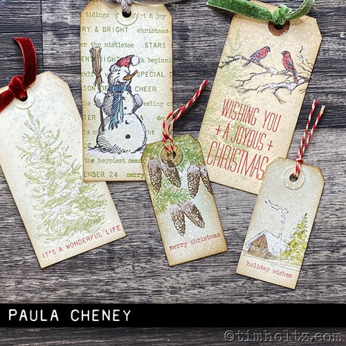 Simon Says Stamp! Tim Holtz Cling Rubber Stamps CHRISTMASTIME 3  CMS427
