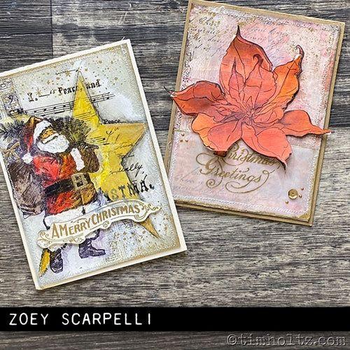Simon Says Stamp! Tim Holtz Cling Rubber Stamps THE POINSETTIA CMS426