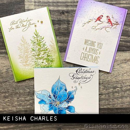 Simon Says Stamp! Tim Holtz Cling Rubber Stamps THE POINSETTIA CMS426