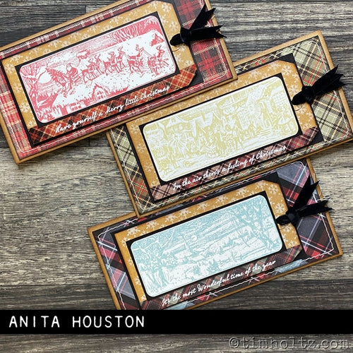Simon Says Stamp! Tim Holtz Cling Rubber Stamps HOLIDAY SCENES CMS425