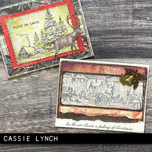 Simon Says Stamp! Tim Holtz Cling Rubber Stamps HOLIDAY SCENES CMS425