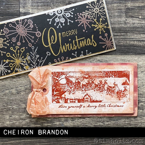 Simon Says Stamp! Tim Holtz Cling Rubber Stamps HOLIDAY SCENES CMS425