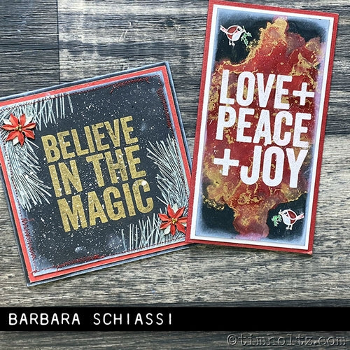 Simon Says Stamp! Tim Holtz Cling Rubber Stamps BOLD TIDINGS 2 CMS419