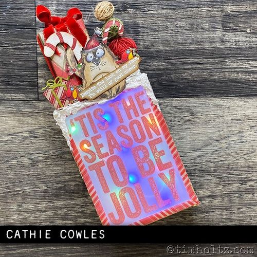 Simon Says Stamp! Tim Holtz Cling Rubber Stamps BOLD TIDINGS 1 CMS418