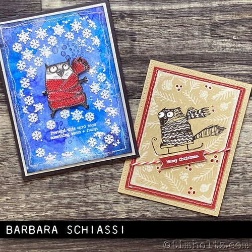 Simon Says Stamp! Tim Holtz Cling Rubber Stamps SNARKY CAT CHRISTMAS CMS416
