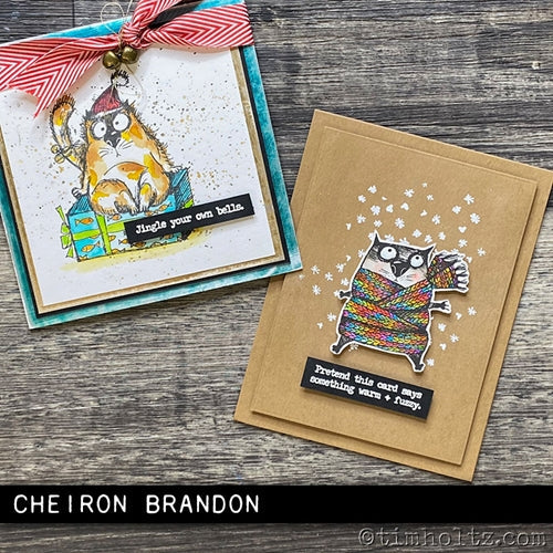 Simon Says Stamp! Tim Holtz Cling Rubber Stamps SNARKY CAT CHRISTMAS CMS416