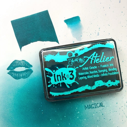 Simon Says Stamp! Inkon3 ATELIER TRINITY TEAL Fusion Ink Pad 04084