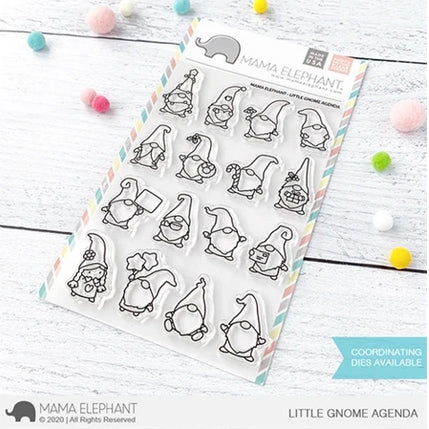 Simon Says Stamp! Mama Elephant Clear Stamps LITTLE GNOME AGENDA