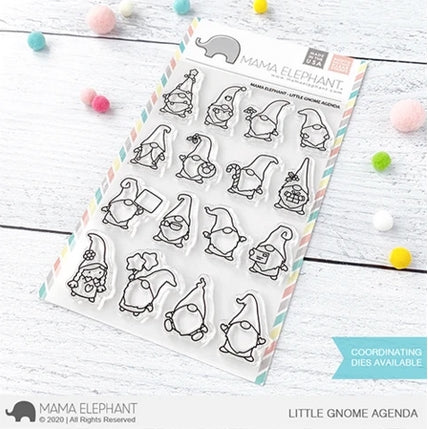 Simon Says Stamp! Mama Elephant Clear Stamps LITTLE GNOME AGENDA