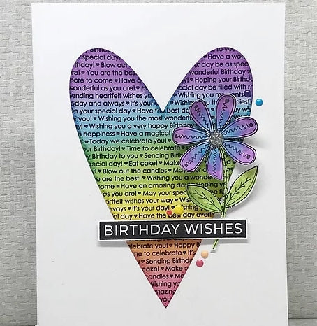 Simon Says Stamp! Julie Hickey Designs BIRTHDAY BACKGROUND Clear Stamp JHE1041