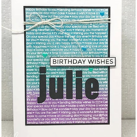 Simon Says Stamp! Julie Hickey Designs BIRTHDAY BACKGROUND Clear Stamp JHE1041