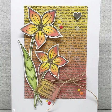 Simon Says Stamp! Julie Hickey Designs BIRTHDAY BACKGROUND Clear Stamp JHE1041