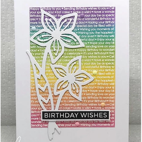Simon Says Stamp! Julie Hickey Designs BIRTHDAY BACKGROUND Clear Stamp JHE1041