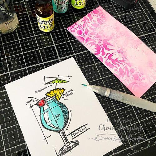 Simon Says Stamp! Tim Holtz 8.5 X 11 DISTRESS WHITE HEAVYSTOCK Ranger tda76322 | color-code:ALT02