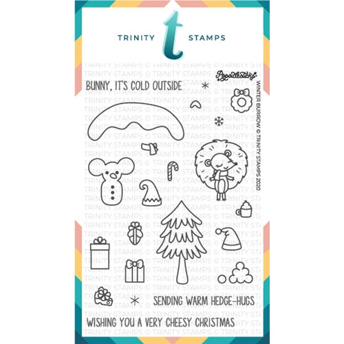 Simon Says Stamp! Trinity Stamps WINTER BURROW Clear Stamp Set tps090*