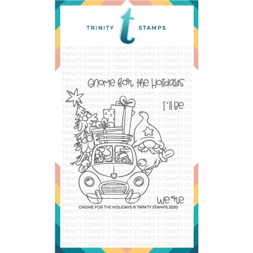 Simon Says Stamp! Trinity Stamps GNOME FOR THE HOLIDAYS Clear Stamp Set tps092