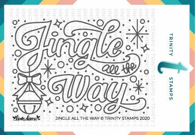 Simon Says Stamp! Trinity Stamps JINGLE ALL THE WAY Clear Stamp tps099*