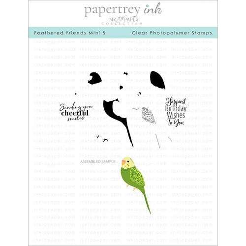 Simon Says Stamp! Papertrey Ink FEATHERED FRIENDS MINI 5 Clear Stamps 1212
