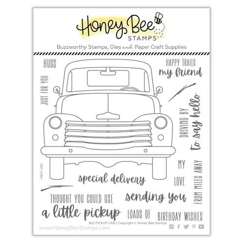 Simon Says Stamp! Honey Bee BIG PICKUP CAB Clear Stamp Set hbst283