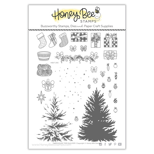 Simon Says Stamp! Honey Bee FARMHOUSE TREE BUILDER Clear Stamp Set hbst290