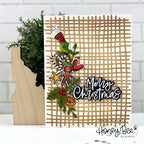 Simon Says Stamp! Honey Bee BURLAP A2 BACKGROUND Die hbdsba2b