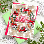 Simon Says Stamp! Honey Bee BURLAP A2 BACKGROUND Die hbdsba2b