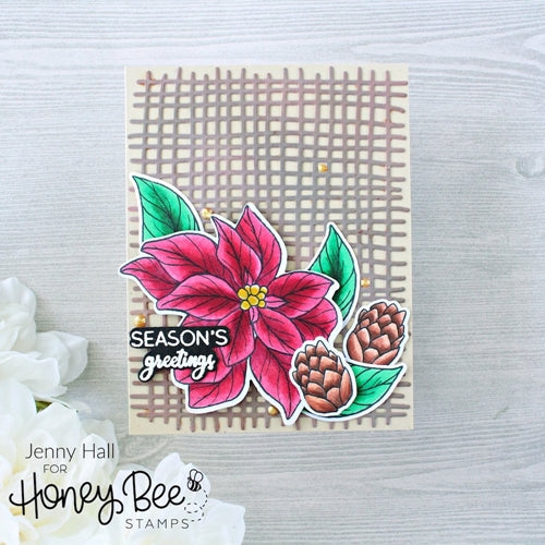 Simon Says Stamp! Honey Bee BURLAP A2 BACKGROUND Die hbdsba2b