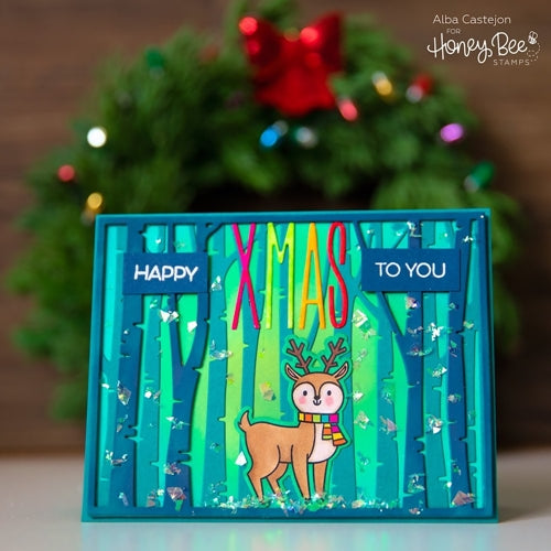 Simon Says Stamp! Honey BEE NARROW UPPERCASE ALPHA Dies hbdsbnua