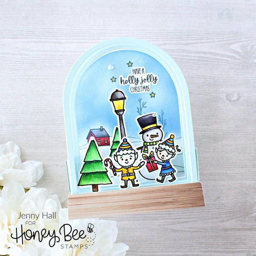 Simon Says Stamp! Honey Bee SNOW GLOBE A2 SHAKER Dies hbdssga2