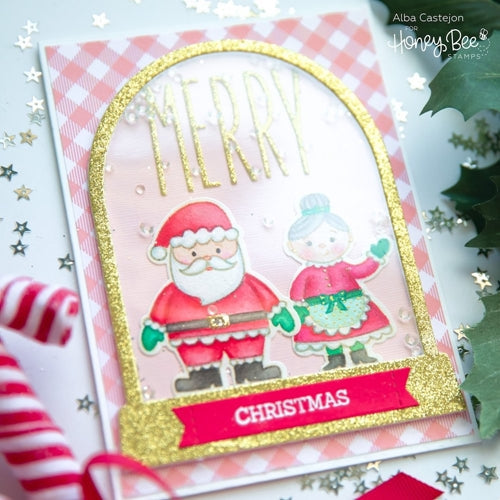 Simon Says Stamp! Honey Bee SNOW GLOBE A2 SHAKER Dies hbdssga2