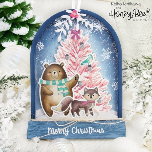 Simon Says Stamp! Honey Bee SNOW GLOBE A2 SHAKER Dies hbdssga2