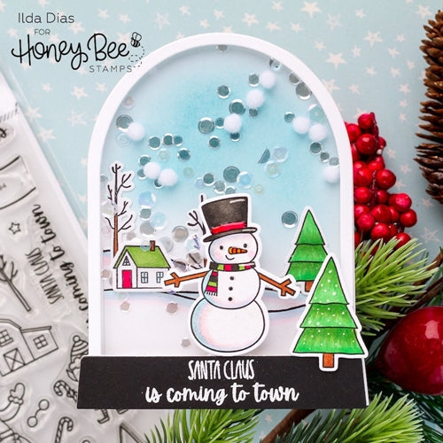 Simon Says Stamp! Honey Bee SNOW GLOBE A2 SHAKER Dies hbdssga2