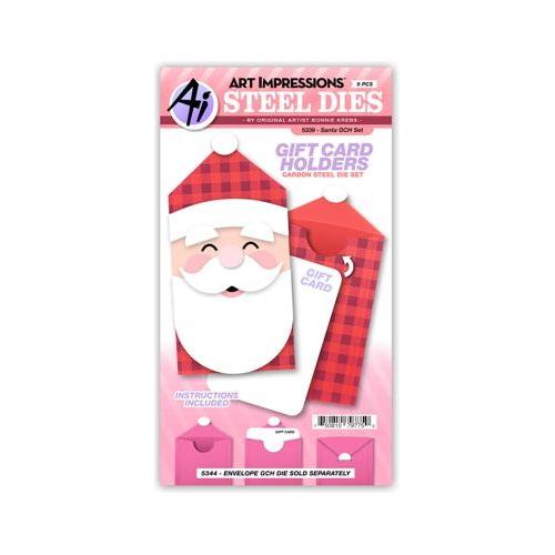 Simon Says Stamp! Art Impressions SANTA GIFT CARD HOLDER Die Set 5339