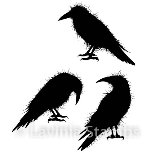 Simon Says Stamp! Lavinia Stamps CROW SET LAV540