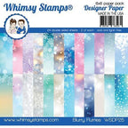 Simon Says Stamp! Whimsy Stamps BLURRY FLURRIES 6 x 6 Paper Pads WSDP25