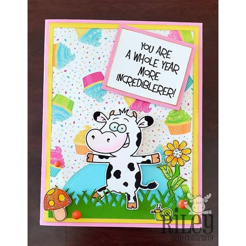 Simon Says Stamp! Riley And Company Funny Bones MORE INCREDIBLERER Cling Rubber Stamp RWD 858