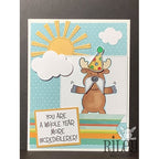 Simon Says Stamp! Riley And Company Funny Bones MORE INCREDIBLERER Cling Rubber Stamp RWD 858