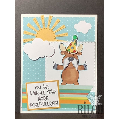 Simon Says Stamp! Riley And Company Funny Bones MORE INCREDIBLERER Cling Rubber Stamp RWD 858