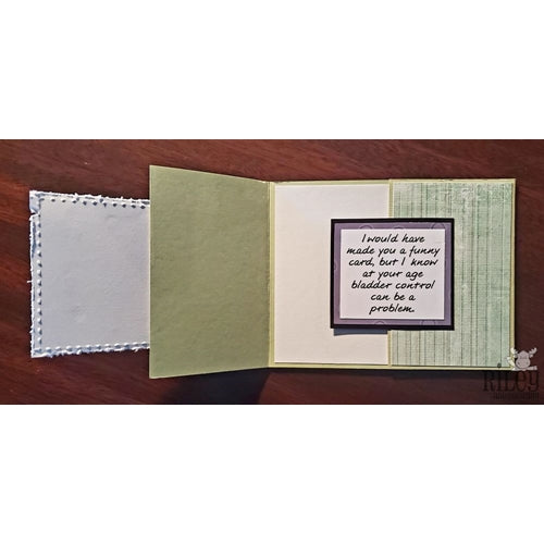 Simon Says Stamp! Riley And Company Funny Bones BLADDER CONTROL Cling Rubber Stamp RWD 855