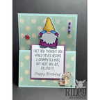 Simon Says Stamp! Riley And Company Funny Bones GRUMPY OLD MEN Cling Rubber Stamp RWD 851