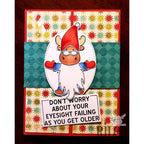Simon Says Stamp! Riley And Company Funny Bones FAILING EYESIGHT Cling Rubber Stamp RWD 850