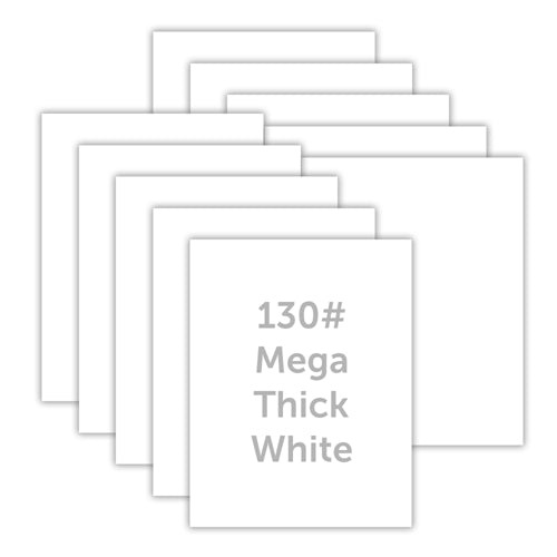 Simon Says Stamp MEGA THICK WHITE CARDSTOCK 130# 10 Pack 130lbwc