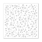 Simon Says Stamp! Simon Says Stamp Stencil SCATTERED STARS ssst121506